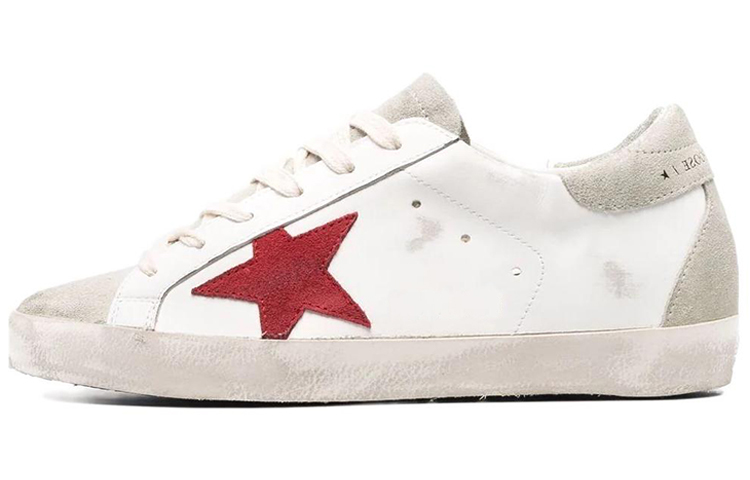Buy (W) Golden Goose Super-Star 'Blanco Envejecido Rojo' GWF00102.F002576.10218