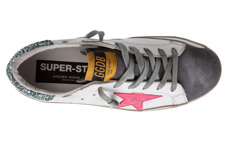 (W) Golden Goose Super-Star 'Distressed White Grey Pink' 圖 3