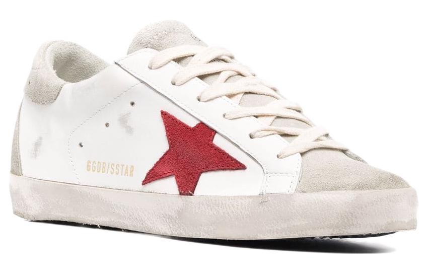 Lookbook (W) Golden Goose Super-Star 'Blanco Envejecido Rojo' GWF00102.F002576.10218
