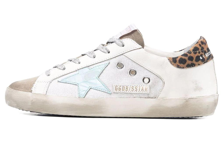 (W) Golden Goose Super-Star 'Leopard Print Heel'