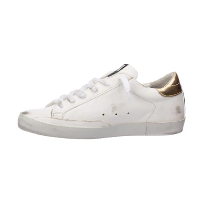 (W) Golden Goose Super-Star 'White Gold Distressed'
