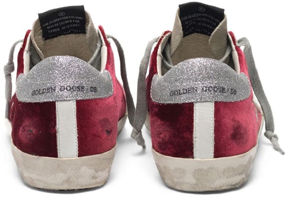 (W) Golden Goose Super-Star 'Putih Merah Perak Usang' G35WS590.094 Shop (W) Golden Goose Super-Star 'Putih Merah Perak Usang' G35WS590.094