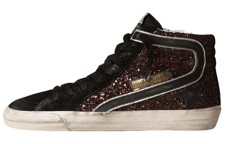 (W) Golden Goose Superstar 'Brown Black Star Patch'