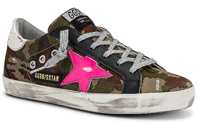 Lookbook 金鵰 SuperStar 女款迷彩色做舊休閒板鞋