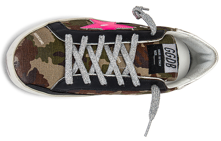 Shop 金鵰 SuperStar 女款迷彩色做舊休閒板鞋