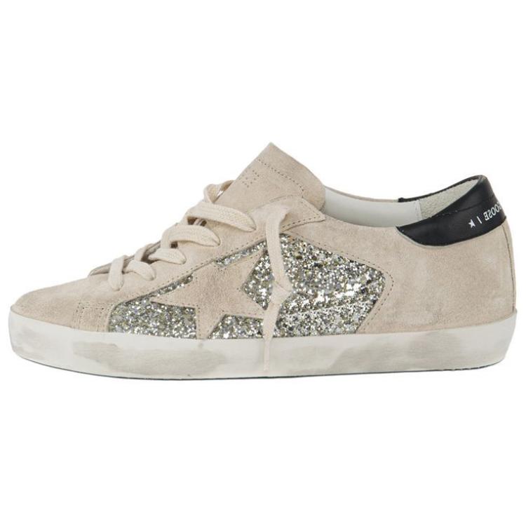 (W) Golden Goose Superstar 'Distressed Beige'