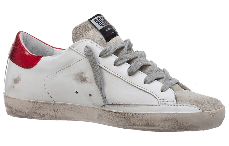 Order (W) 金鹅超级星“做旧黑色标志红色鞋跟” GWF00101.F000147.80170