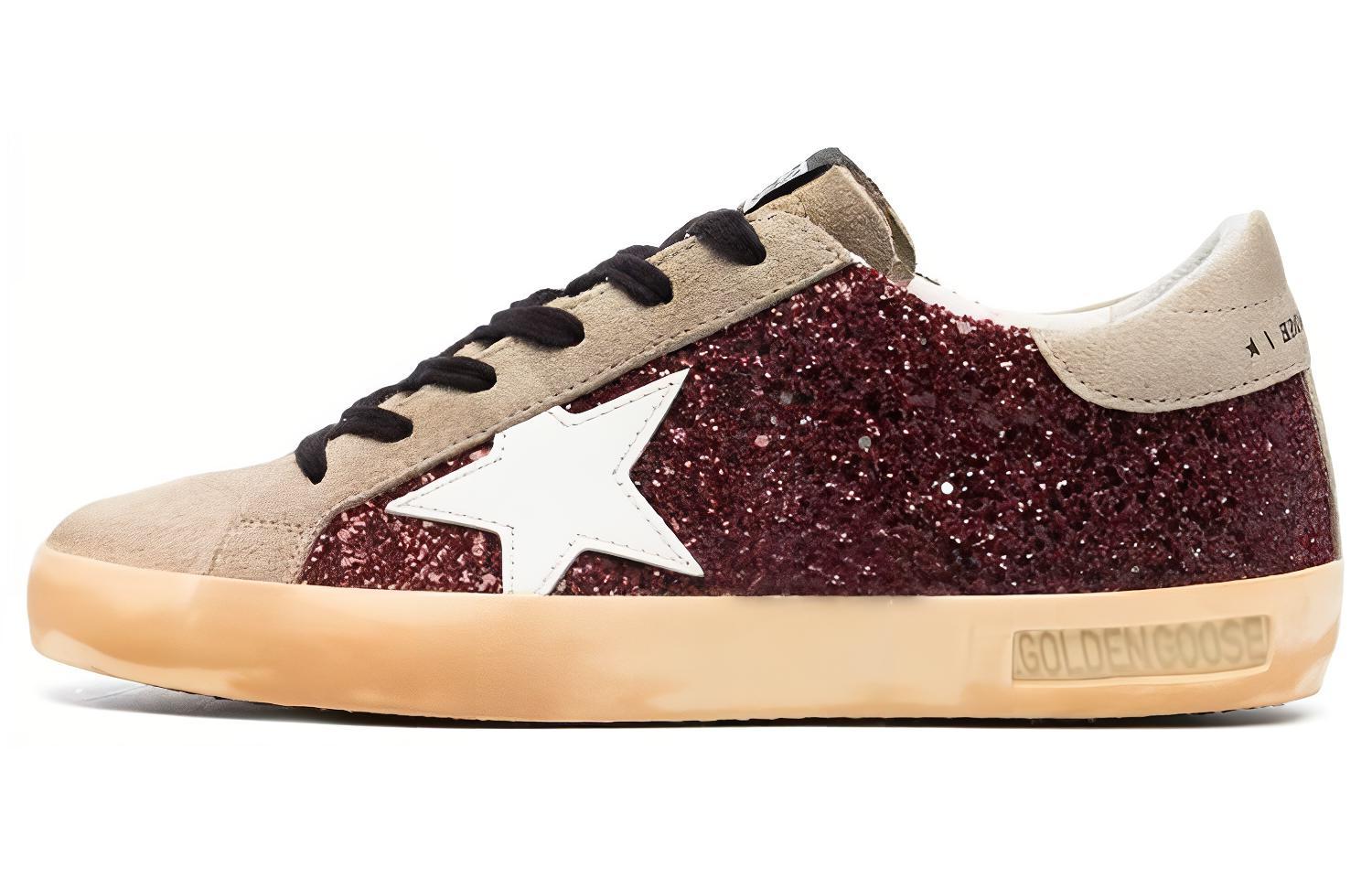 (W) Golden Goose Superstar 'Distressed Red Brown'
