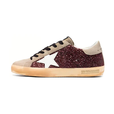 (W) Golden Goose Superstar 'Distressed Red Brown'