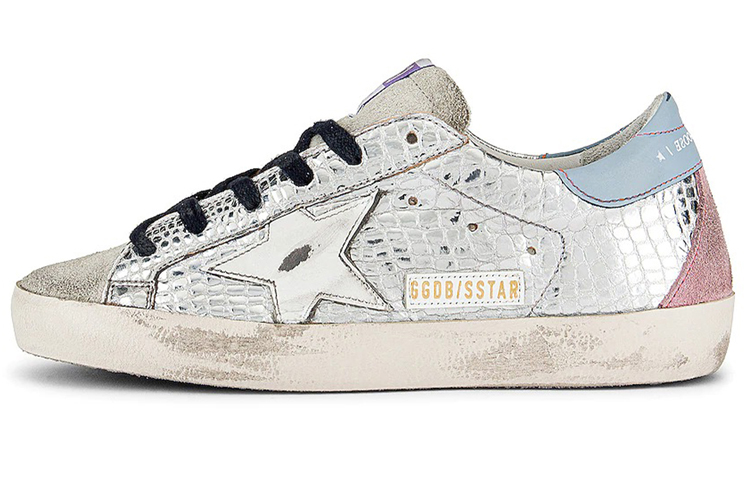 (W) Golden Goose Superstar 'Distressed Silver'