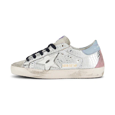 (W) Golden Goose Superstar 'Distressed Silver'