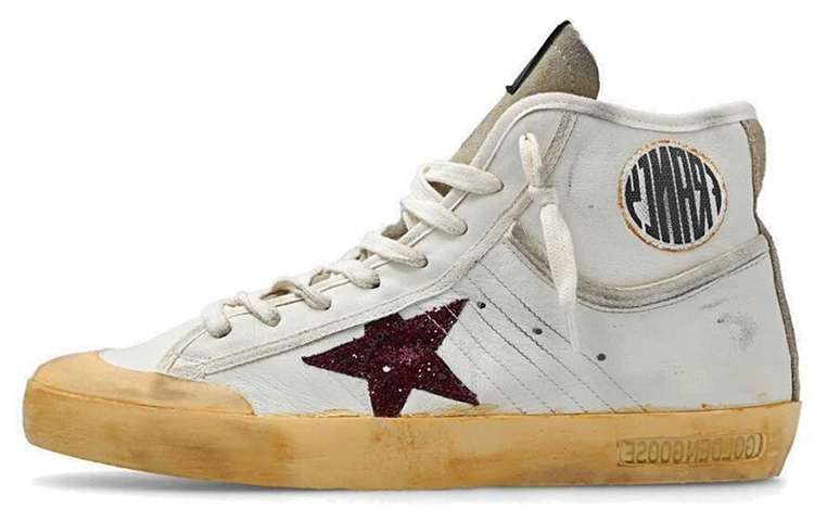 (W) Golden Goose Superstar 'Distressed White'