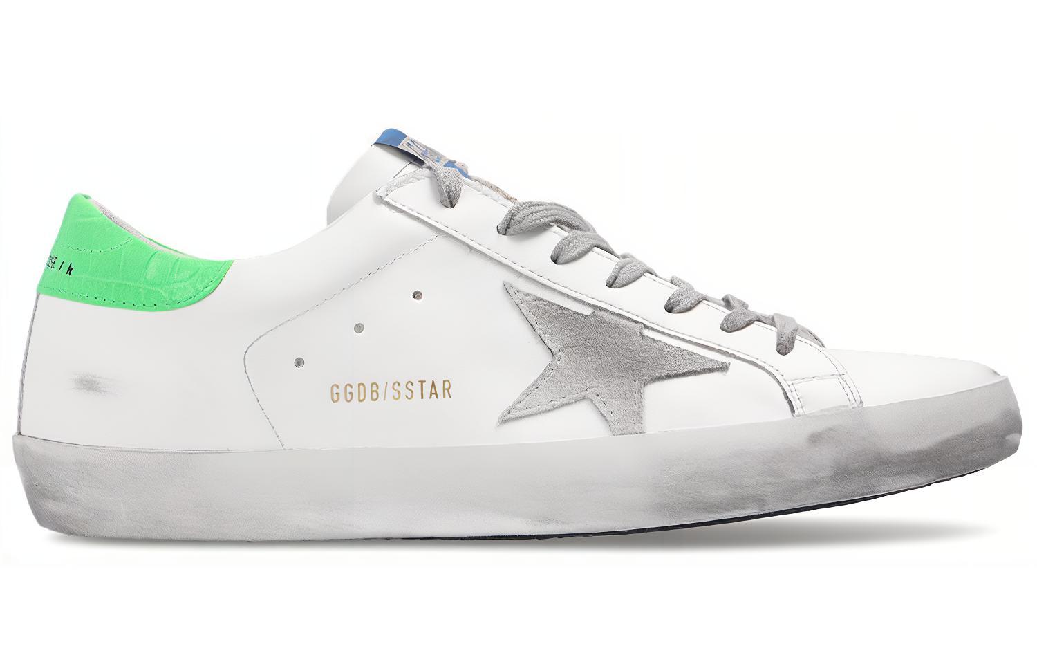 (W) Golden Goose Superstar 'Distressed White Grey Green' 圖 2
