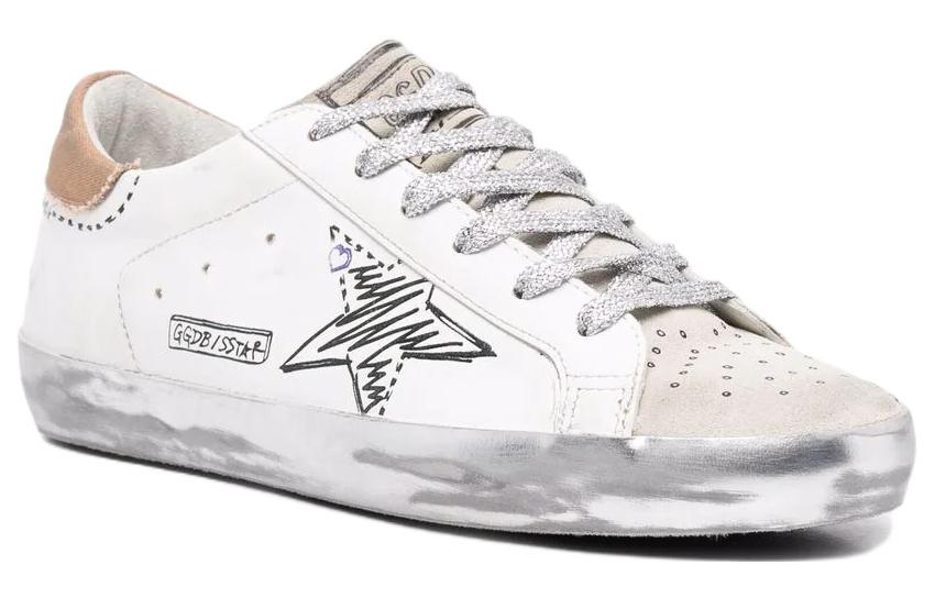 Lookbook (W) 金鹅Superstar粗糙白色低帮鞋 GWF00270.F002479.81504