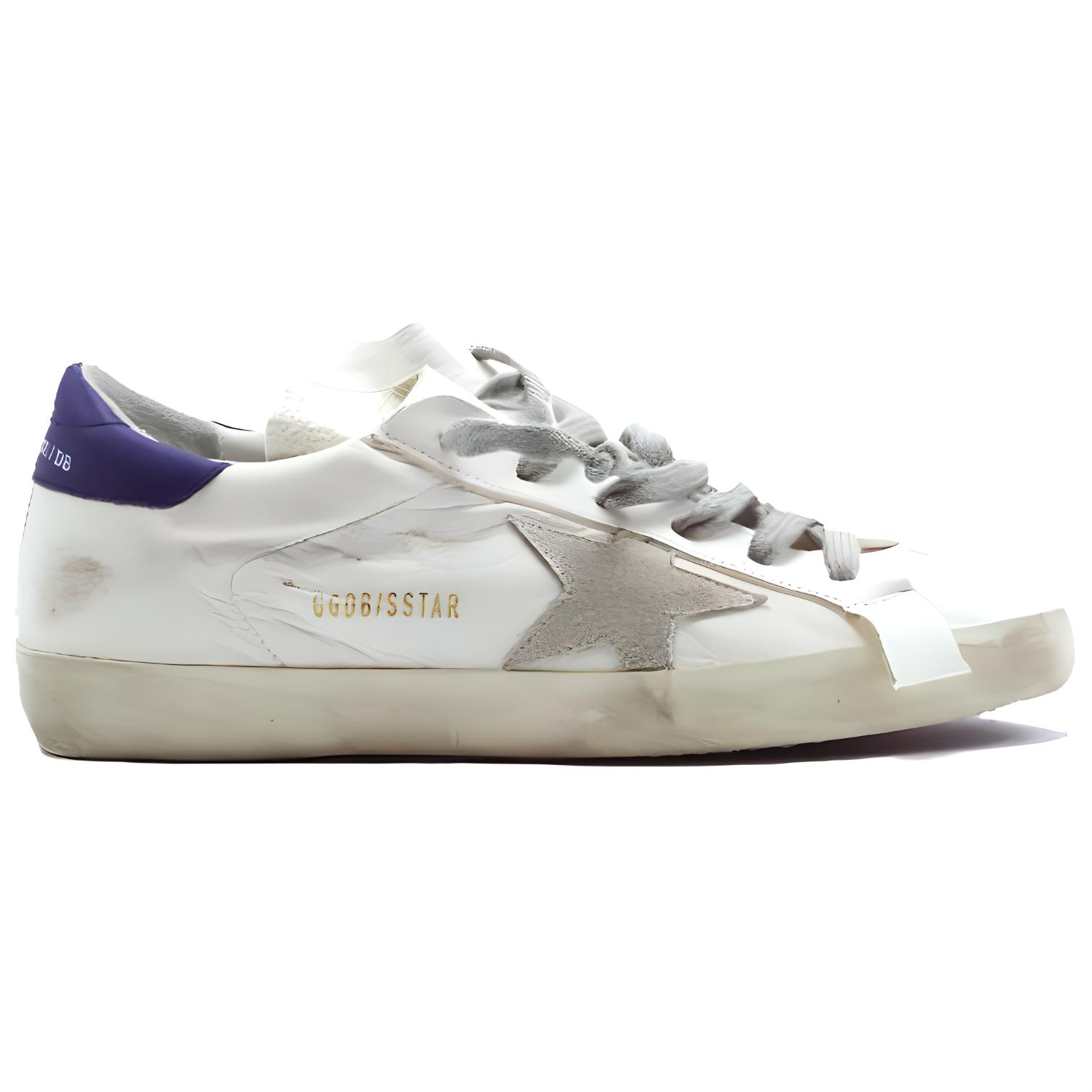 (W) Golden Goose Superstar 'Distressed White Purple' 圖 2