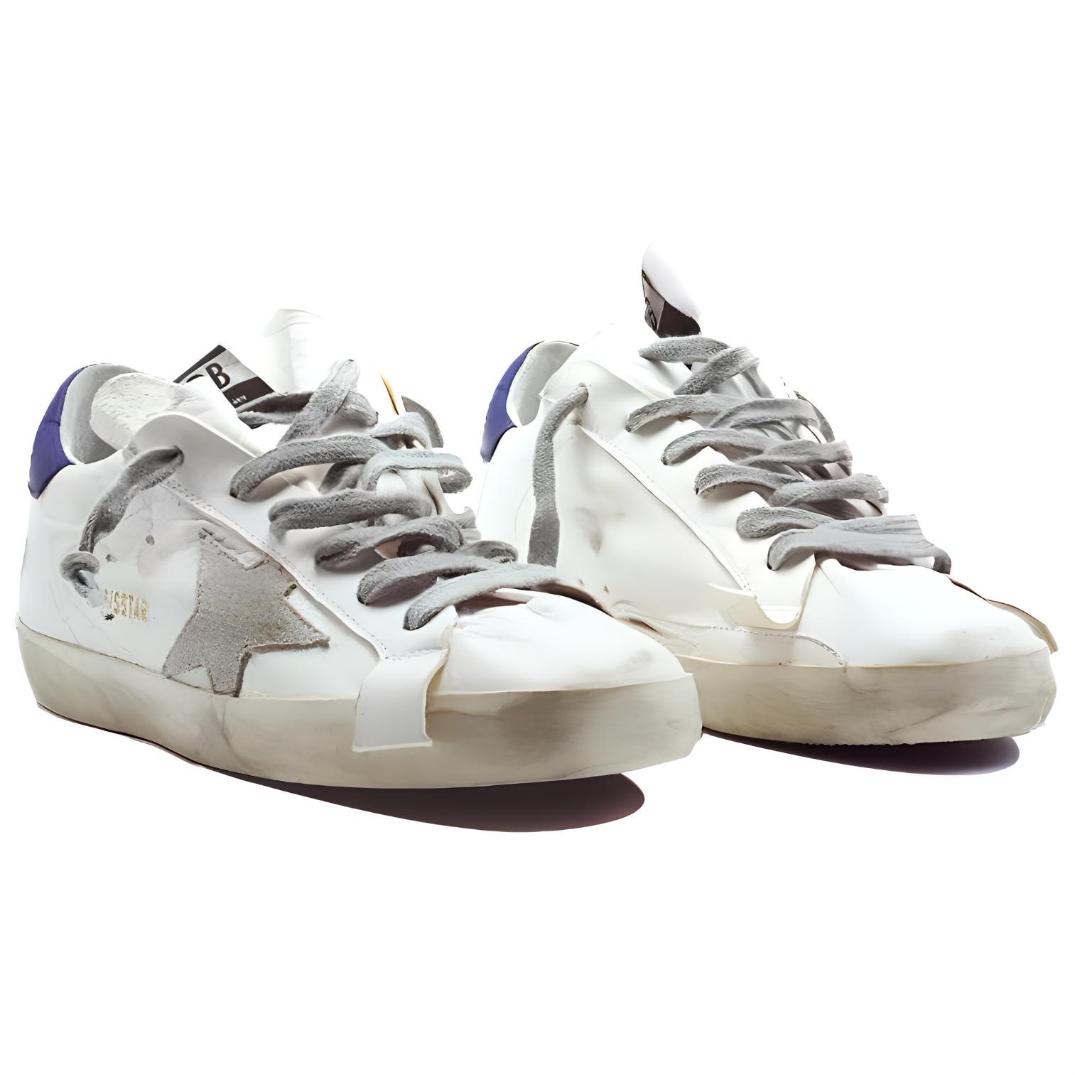 (W) Golden Goose Superstar 'Distressed White Purple' 圖 3