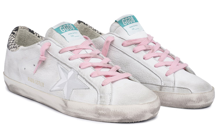 (W) Golden Goose Superstar 'Distressed White Pink Blue' 圖 4