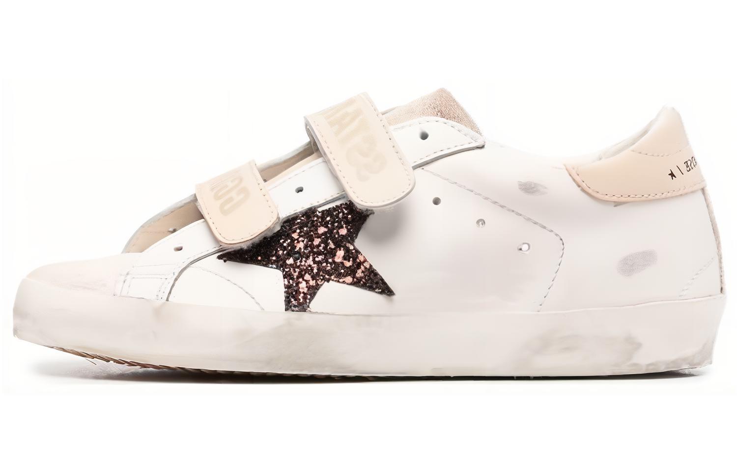 (W) Golden Goose Superstar 'Distressed White Velcro'