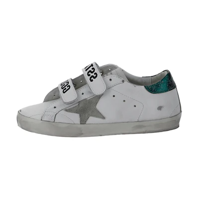 (W) Golden Goose Superstar 'Distressed White Velcro'