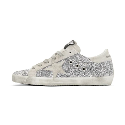 (W) Golden Goose Superstar 'Grey Silver Distressed'