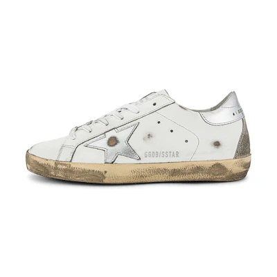 (W) Golden Goose Superstar 'Laminated White Distressed'