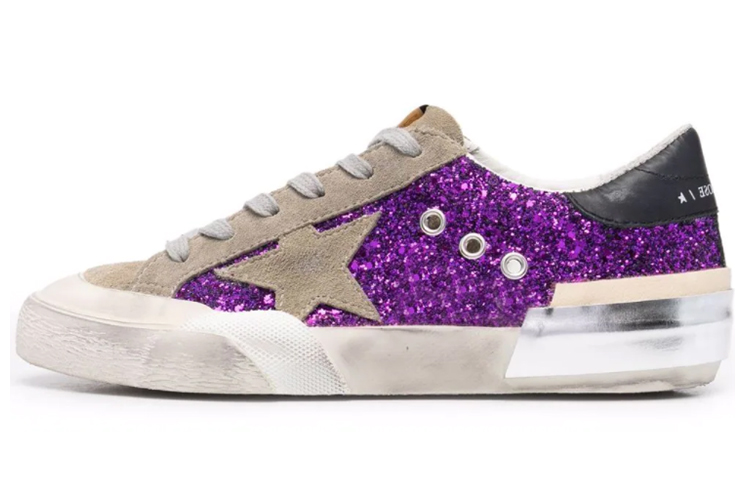 (W) Golden Goose Superstar 'Purple Sequin'