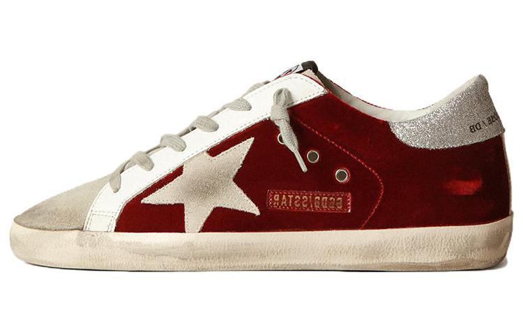 (W) Golden Goose Superstar 'Red Leather Low-Top'
