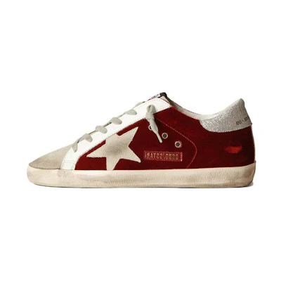 (W) Golden Goose Superstar 'Red Leather Low-Top'