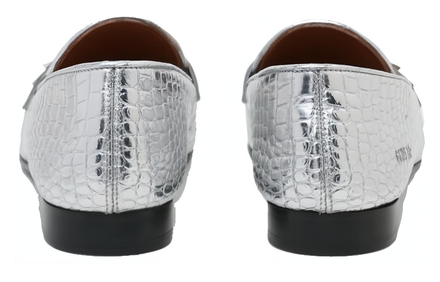 (W) Golden Goose Superstar 'Silver Croc-Embossed Leather' 圖 4