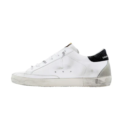 (W) Golden Goose Superstar 'Silver Star Distressed White Grey'