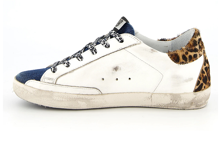 (W) Golden Goose Superstar 'White Blue Leopard' 圖 2
