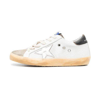 (W) Golden Goose Superstar 'White Distressed'