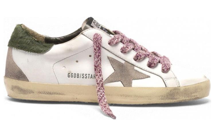 (W) Golden Goose Superstar 'White Distressed Green Star' 圖 2