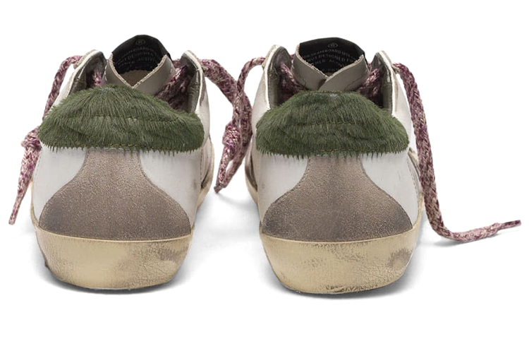 (W) Golden Goose Superstar 'White Distressed Green Star' 圖 4