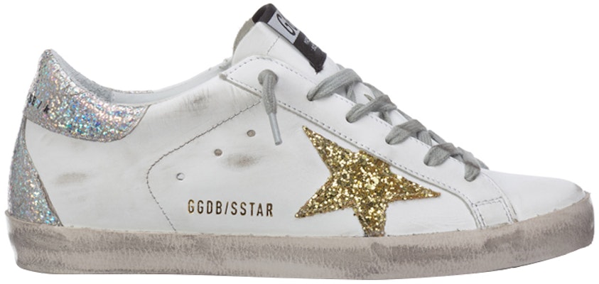 (W) Golden Goose Superstar 'Putih Distressed Glitter Ekor' G36WS590.V35 Order (W) Golden Goose Superstar 'Putih Distressed Glitter Ekor' G36WS590.V35