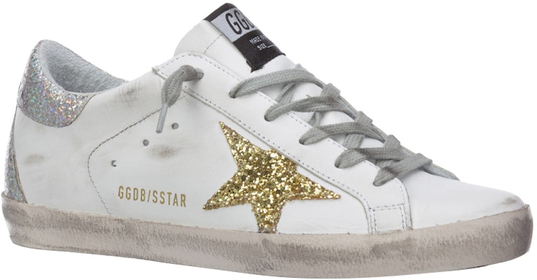 (W) Golden Goose Superstar 'Putih Distressed Glitter Ekor' G36WS590.V35 Lookbook (W) Golden Goose Superstar 'Putih Distressed Glitter Ekor' G36WS590.V35