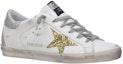 Lookbook (W) Golden Goose Superstar 'Putih Distressed dengan Glitter Tail' G36WS590.V35