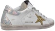 Shop (W) Golden Goose Superstar 'Putih Distressed dengan Glitter Tail' G36WS590.V35