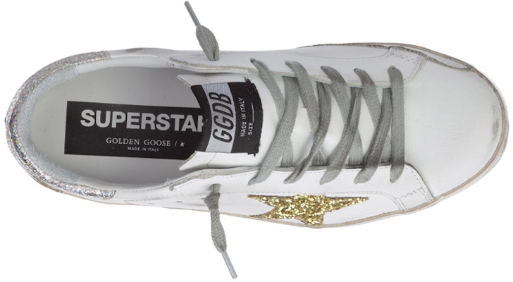 (W) Golden Goose Superstar 'Putih Distressed Glitter Ekor' G36WS590.V35 Purchase (W) Golden Goose Superstar 'Putih Distressed Glitter Ekor' G36WS590.V35