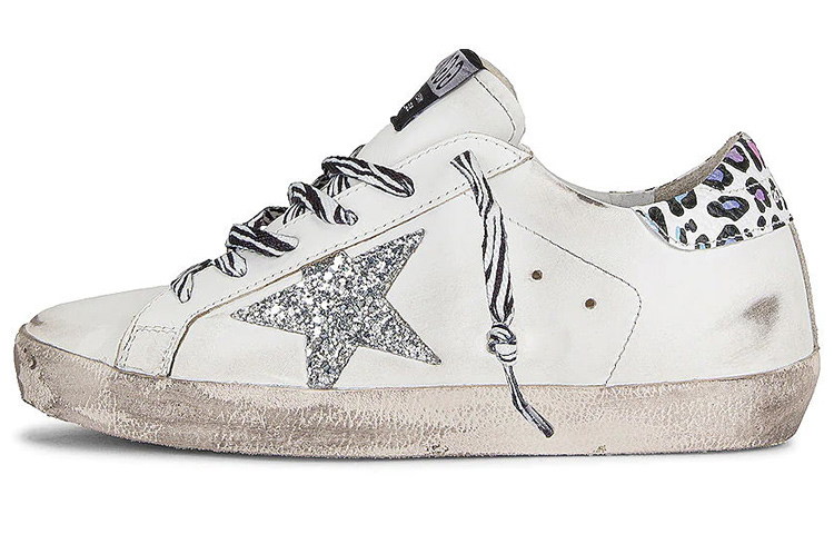 (W) Golden Goose Superstar 'White Silver'
