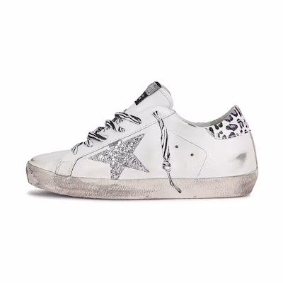 (W) Golden Goose Superstar 'White Silver'