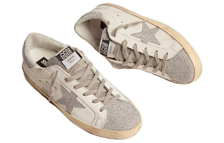 (W) Golden Goose Swarovski Super-Star 'Distressed Silver White' 圖 3