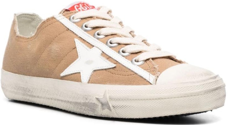 (Women) Golden Goose V-Star 2 'Distressed Brown and White' GWF00129.F002739.55386 Order (Women) Golden Goose V-Star 2 'Distressed Brown and White' GWF00129.F002739.55386