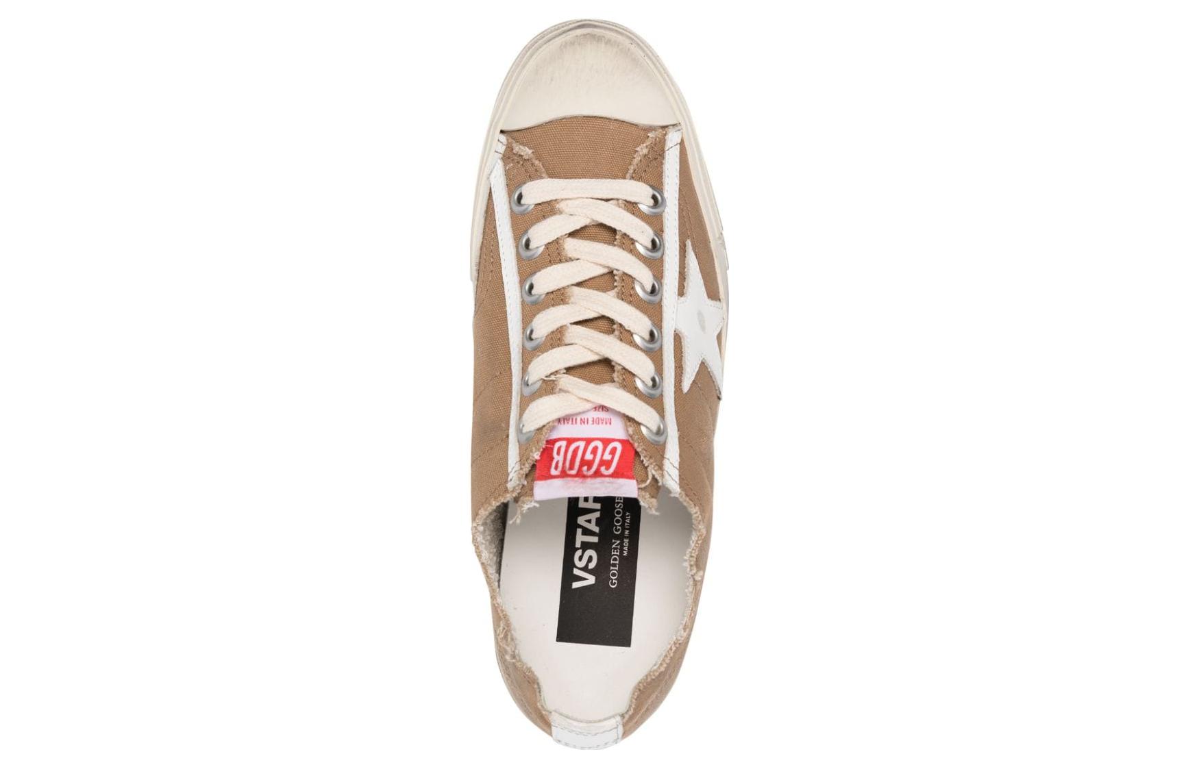 Shop 金鵝 V-Star 2 減震防滑耐磨 低幫 板鞋 女款 棕白 復古版