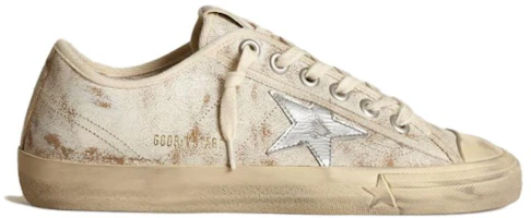 Order Golden Goose V-Star 皮革 低筒 帆布鞋 女式 米色