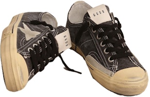 Golden Goose V-Star 舒適百搭 低筒 滑板鞋 女款 黑色 Lookbook Golden Goose V-Star 舒適百搭 低筒 滑板鞋 女款 黑色