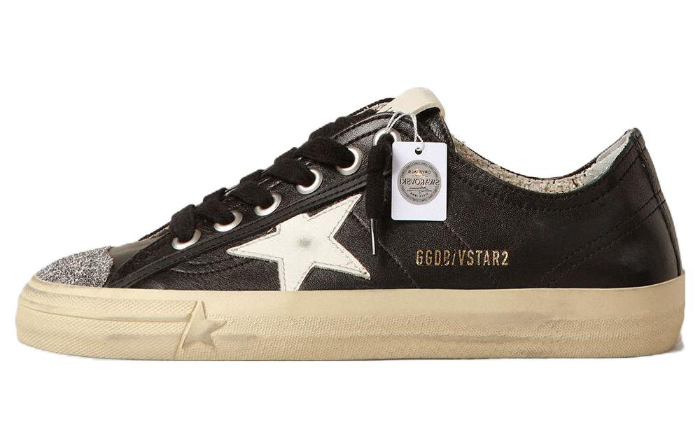 Buy (W) Golden Goose V-Star 'Crystal Toe Cap Hitam' GWF00129.F004062.90179