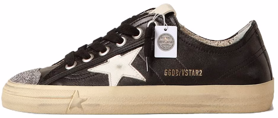(Women) Golden Goose V-Star 'Crystal Toe Cap Black' GWF00129.F004062.90179 Buy (Women) Golden Goose V-Star 'Crystal Toe Cap Black' GWF00129.F004062.90179