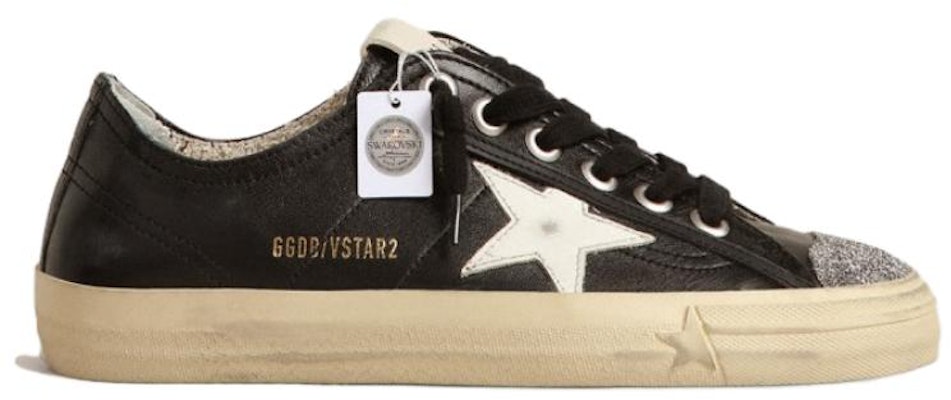 (Women) Golden Goose V-Star 'Crystal Toe Cap Black' GWF00129.F004062.90179 Order (Women) Golden Goose V-Star 'Crystal Toe Cap Black' GWF00129.F004062.90179
