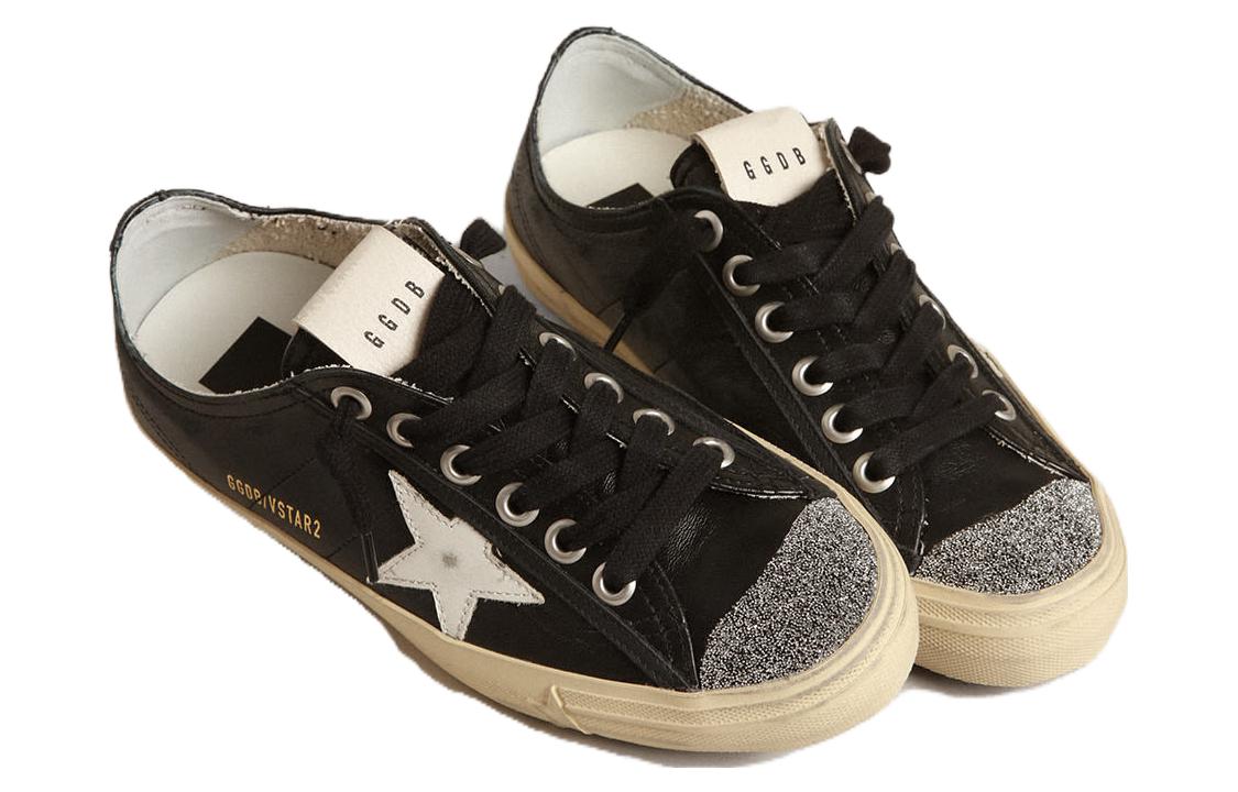 Shop (W) (女性用) ゴールデングース V-スター 'クリスタルトゥキャップ ブラック' GWF00129.F004062.90179 GWF00129.F004062.90179